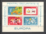 Romania.1975 Conferinta ptr. securitate si cooperare-Bl. XR.758