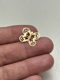 PANDANTIV AUR 14K - Fluturas mic - Fluture - Traforat - Vintage !