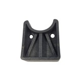 Cumpara ieftin Distantier din plastic pentru stalpi, negru, 43 x 50 x 23 mm, 100 buc / set