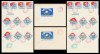 1964 Romania - 8 FDC Navigatia cosmica (dt + ndt + 2 varietati colita) LP 576, LP 576 a, LP 577, Romania de la 1950, Spatiu