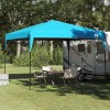 Cort Canopy Pop-up albastru 300 x 300 cm tesatura