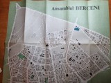 Bucuresti-harta ansamblul cartierului berceni-din anii &#039;80 - dimesiuni 43/37 cm