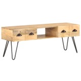 Cumpara ieftin Comoda TV, 120x35x45 cm, lemn masiv de mango
