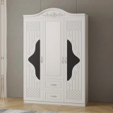 Cumpara ieftin Dulap ZQE 005 MDF - 3U+2S, 150x50x200 cm