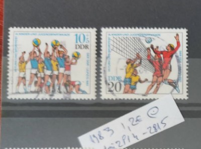 TS21 - Timbre serie DDR 1983 Mi2814-2815 foto