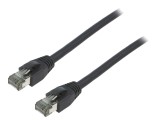 Cabluri patch S/FTP Cat 8.1 2m LSZH negru 26AWG