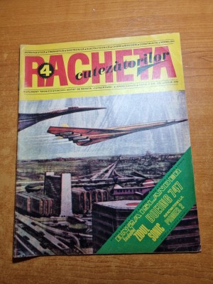 revista racheta cutezatorilor aprilie 1970-aurel vlaicu,avionul boeing747 foto