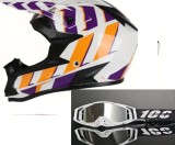 Cumpara ieftin Casca Moto Atv Cross Enduro Downhill cu Ochelari 100% Polycarbonat ABS Marimi S M L