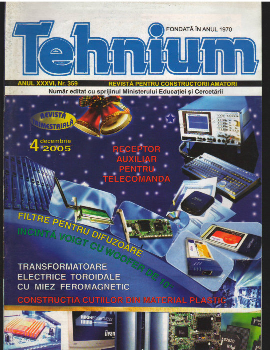 C10445 - REVISTA TEHNIUM NR. DECEMBRIE 2005