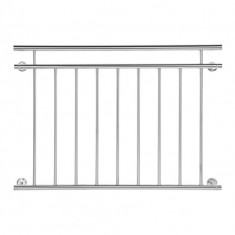 Balustrada pentru balcon franceza, Inox, 90 x 128 cm