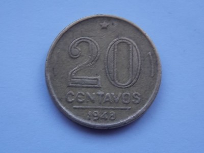20 CENTAVOS 1948 BRAZILIA foto