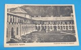 Carte Postala veche anii 1930 - Manastirea AGAPIA - Paraclisul - Staretia, Circulata, Sinaia, Printata