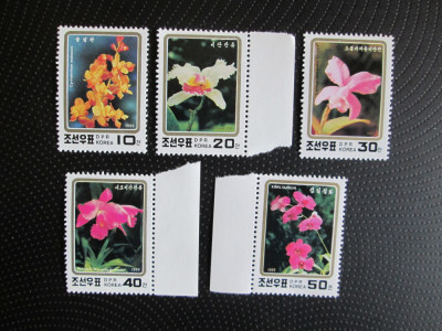 KOREA FLORI SERIE MNH=65 foto