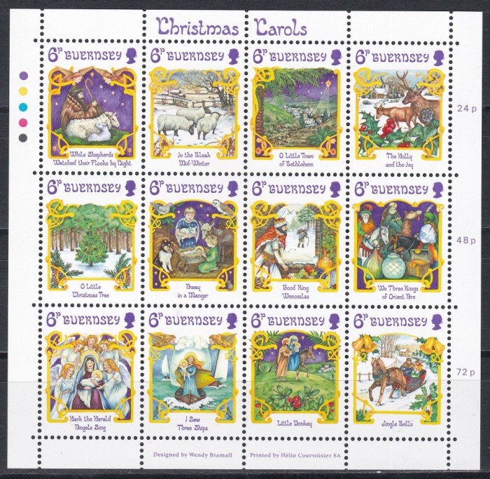Guernsey 1986 - Timbre de Crăciun, Bloc, MNH
