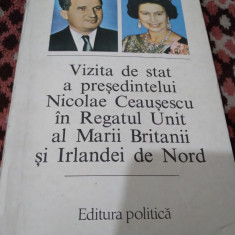 VIZITA DE STAT A PRESEDINTELUI NICOLAE CEAUSESCU IN REGATUL UNIT