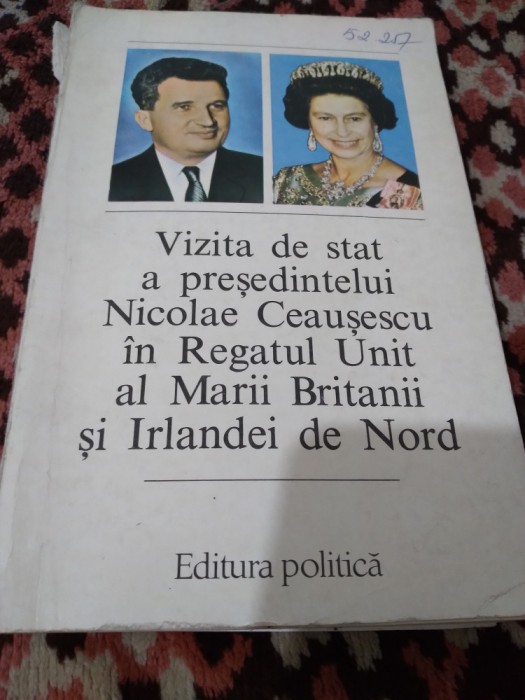 VIZITA DE STAT A PRESEDINTELUI NICOLAE CEAUSESCU IN REGATUL UNIT