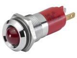Lampă LED roșie convexă 24VDC &Oslash;14mm EAO 17-221350 cu 17 conectori