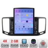 Navigatie VW Sharan 2011-2020 K-SHARAN ecran tip TESLA 9.7&quot; cu Android Radio Bluetooth Internet GPS WIFI 2+32 DSP Quad CarStore Technology