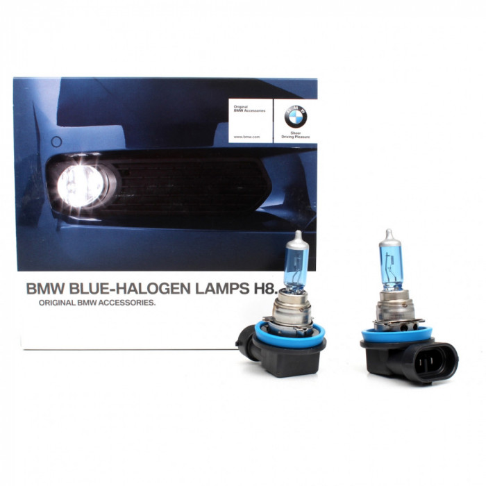 Set Becuri Oe Bmw Blue Halogen Lamps H8 2 Buc 63112359505