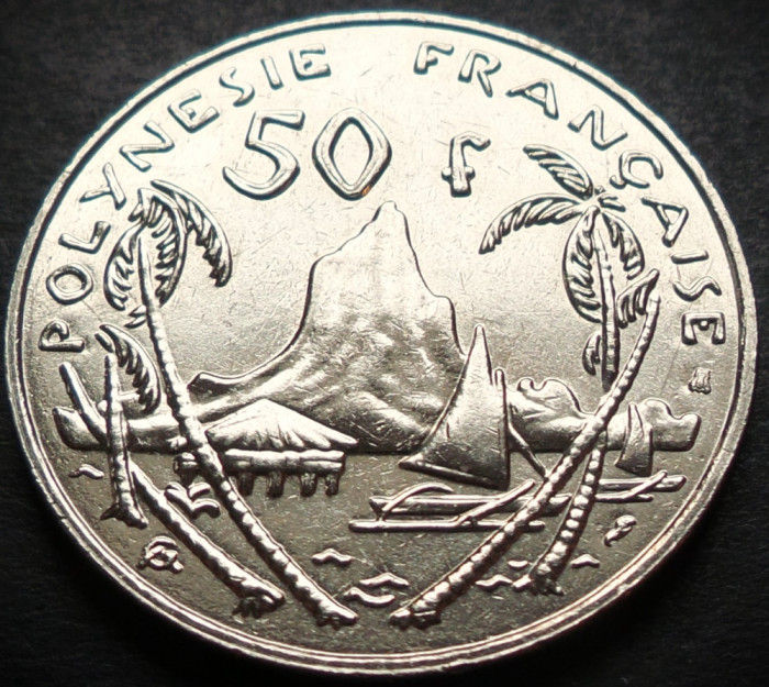 Moneda exotica 50 FRANCI - POLYNESIE / POLINEZIA FRANCEZA, anul 1999 * cod 715