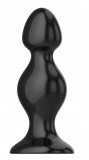 Dop Anal Plug Dong Double Shape Stopper Handle Sex Play Silicon Black Ventuza