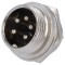 Conector soclu microfon montare panou 5 pini