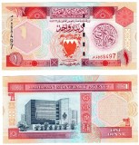 BAHRAIN █ bancnota █ 1 Dinar █ L. 1973 (1998) █ P-19b █ UNC █ necirculata