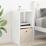 vidaXL Noptieră cu sertar Alb 35 x 32 x 68,5 cm Lemn compozit 8000628