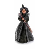 Cumpara ieftin Figurina Halloween Vrajitoare Befana cu recipient pentru dulciuri cm 21x22x46 H