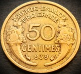 Cumpara ieftin Moneda istorica 50 CENTIMES - FRANTA, anul 1939 *cod 4906 B = excelenta!