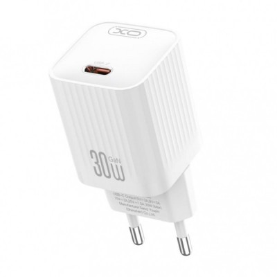 Incarcator Retea XO Design L148, 30W, 3A, 1 x USB-C, Alb foto
