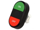 Comutator Dublu 22mm Roșu/Verde fără IP66