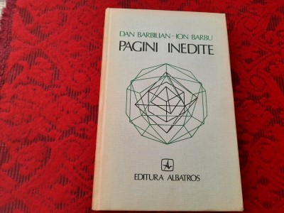 Pagini inedite- Dan Barbilian-Ion Barbu RF22/3 foto