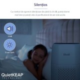 Purificator de aer Levoit Core Mini, Filtru 3 in 1 True HEPA H13, Panou Comanda Touch Screen, Alb