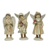 Cumpara ieftin Figurina - Angel Child Gold Glitter - Cream - mai multe modele | Kaemingk