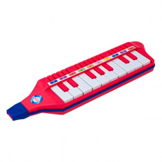 Instrument muzical de jucarie, model orga, 30x8x2 cm , rosu foto