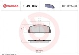 BREMBO P 49 037 PRIME LINE set placute frana,frana disc
