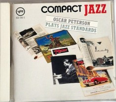 Oscar Peterson &lrm;&ndash; Oscar Peterson Plays Jazz Standards NM / NM cd muzica jazz bop Verve germania 1987