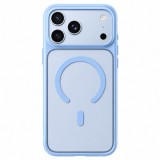 Husa MagSafe pentru Apple iPhone 18 Pro Max / 17 Pro Max, Blueo, Skin Friendly Anti-Drop, Albastra Satinata