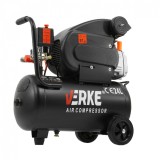 Compresor de aer cu 1 cilindri, 2CP 230V 130 L/min 8 bari, capacitate rezervor 24 litri, Verke