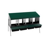 Cuibar pasari cu picioare, 4 compartimente, MG-04WS PROFI cu colector de oua