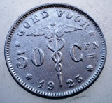 7.620 BELGIA 50 CENTIMES 1923 BELGIE