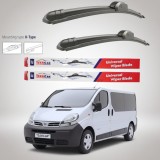 Cumpara ieftin Ștergătoare Nissan Primastar X83 Bus L2H1 (2001&ndash;2006) Flat | Set față &ndash; TeamCar&reg;