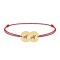 Penny - Bratara personalizata snur doi banuti din argint 925 placat cu aur galben 24K