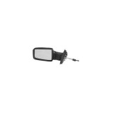 Oglinda exterioara Peugeot 405 1990-12.1997 partea stanga BestAutoVest crom plana carcasa neagra reglare manuala prin cablu fara incalzire