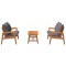 Set bistro 3 buc. Maro Lemn Solid de Acacia - 4
