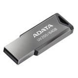 Memorie UV250, 64GB, 2.0, Metalic, Argintiu, A-data