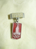 Insigna Olimpiada Moscova 1980 ,aluminiu si email