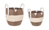 Cumpara ieftin Set 2 cosuri maro natur Thelma 19x12x22 cm, 24x19x25 cm