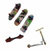 Set Mini Jucarii Fingerboard Street IdeallStore&reg;, Plastic Multicolor, Antistres, Skateboard, Trotineta, Waveboard, Fete/Baieti, 5 Bucati